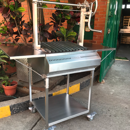 Asador Churrasquerito a Carbón con soporte - Imagen 4