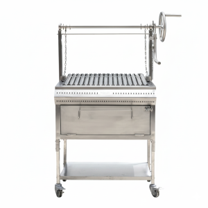 Asador Churrasquero Chino a Carbón con soporte