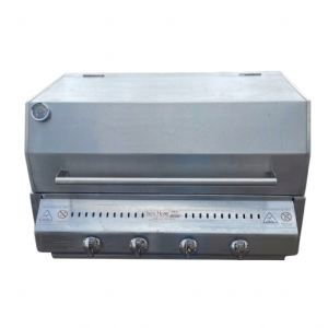 Asador hibrido de empotrar con tapa de lujo